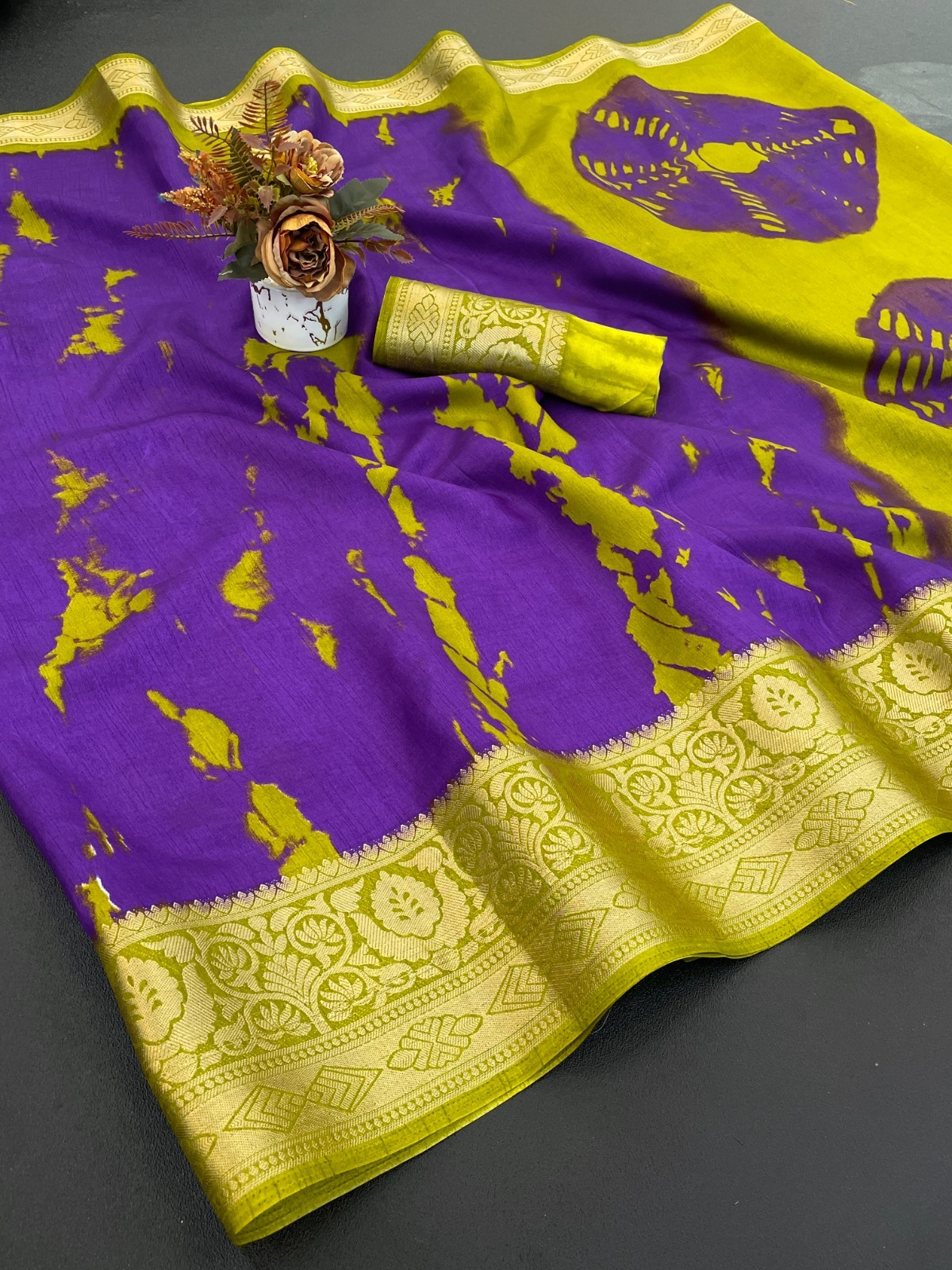 Designer Freehand Saree 19